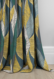 Anthurium, Teal - Made to Measure Curtains